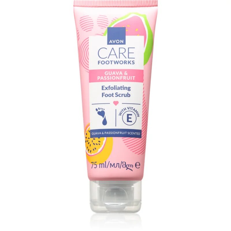 Avon Care Guava & Passionfruit nežni piling za noge 75 ml