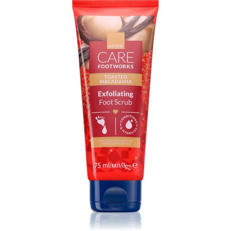 Avon Care Toasted Macadamia eksfoliacijski piling za noge 75 ml