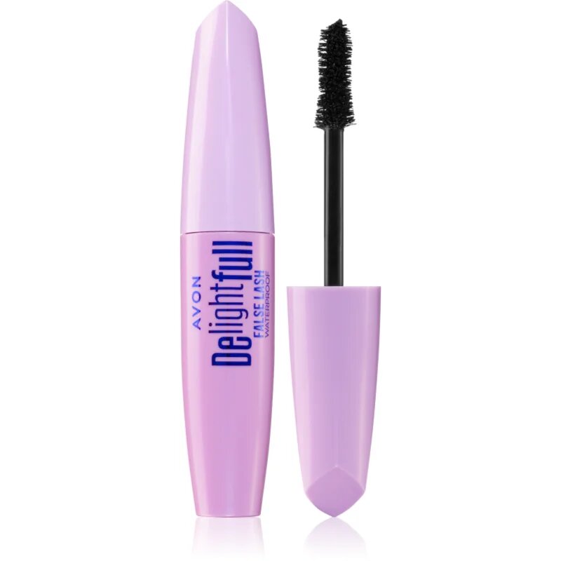 Avon DelightFull False Lash vodoodporna maskara za podaljšanje trepalnic odtenek Blackest Black 10 ml