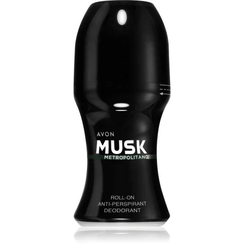 Avon Musk+ Metropolitano deodorant antiperspirant s kroglico za moške 50 ml