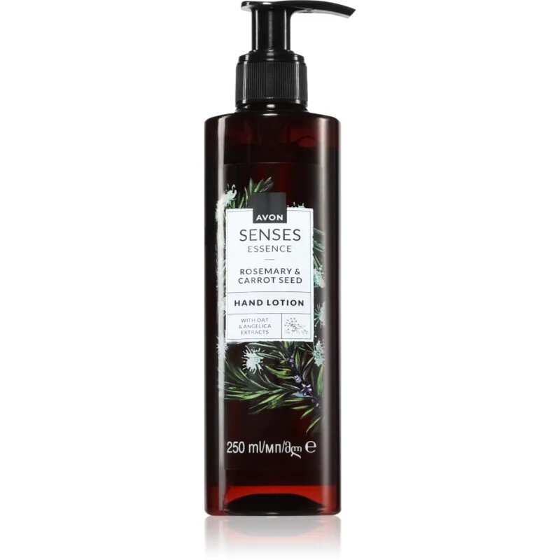 Avon Senses Essence Rosemary & Carrot Seed mehčalna krema za roke 250 ml