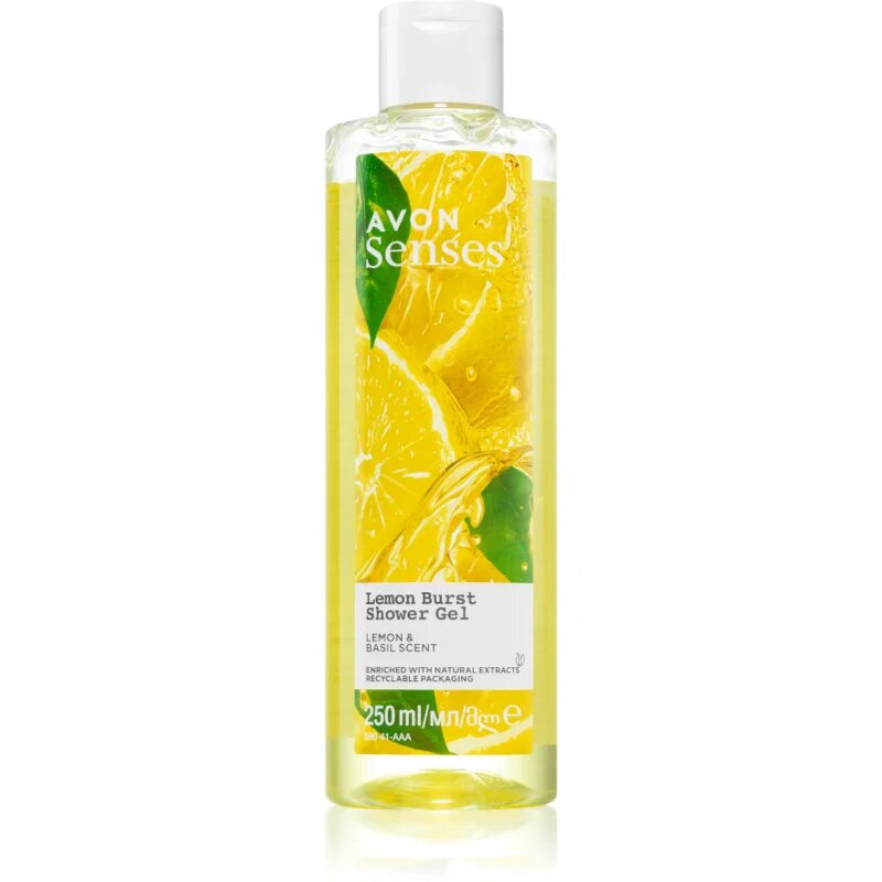 Avon Senses Lemon Burst osvežujoč gel za prhanje 250 ml
