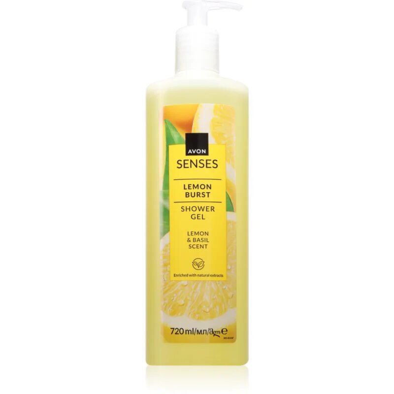 Avon Senses Lemon Burst osvežujoč gel za prhanje 720 ml