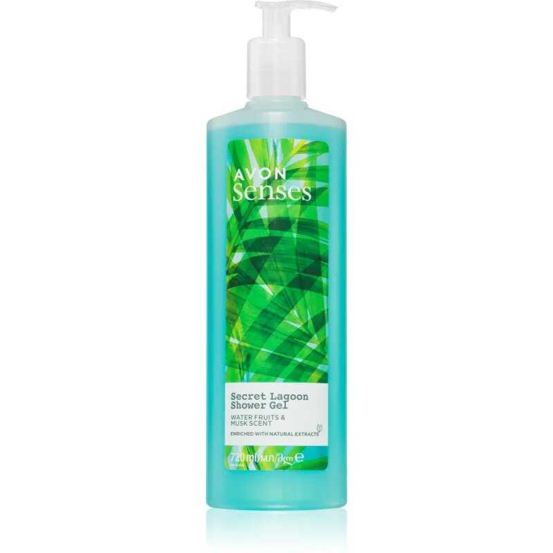 Avon Senses Secret Lagoon osvežujoč gel za prhanje 720 ml