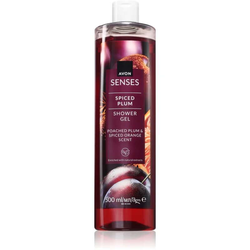 Avon Senses Spiced Plum gel za prhanje 500 ml