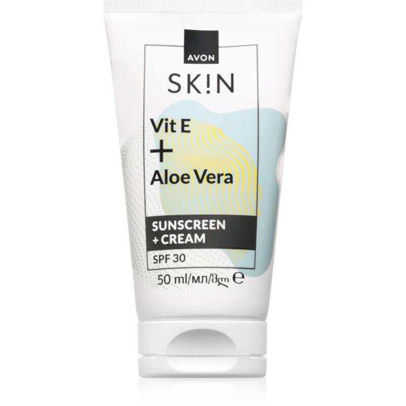 Avon Sk!n Vit E + Aloe Vera krema za obraz SPF 30 50 ml