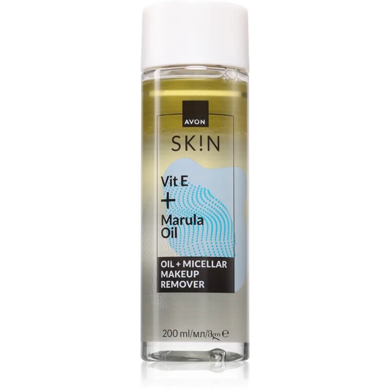 Avon Sk!n Vit E + Marula Oil dvofazni odstranjevalec ličil 200 ml