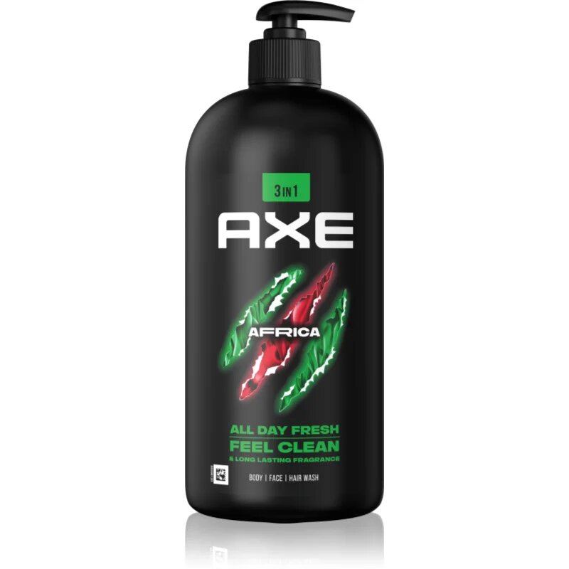 Axe Africa gel za prhanje za obraz telo in lase 900 ml
