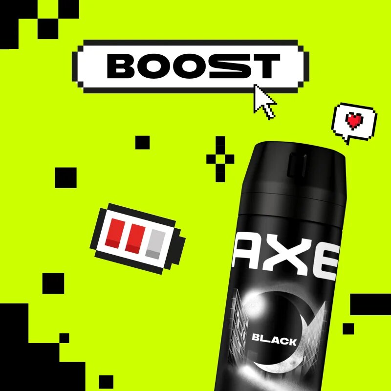 Axe Black gel za prhanje za obraz telo in lase 900 ml