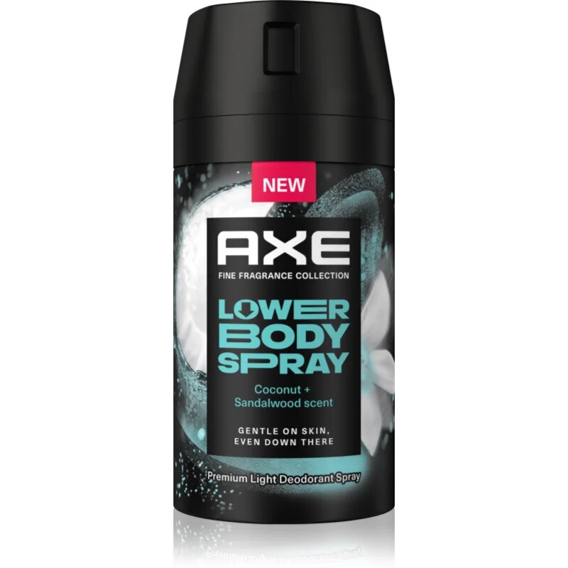 Axe ​Coconut & Sandalwood pršilo za telo za intimne predele 100 ml