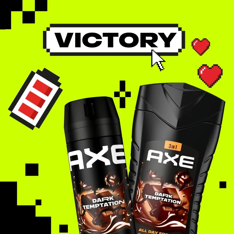 Axe Dark Temptation gel za prhanje za obraz telo in lase 250 ml