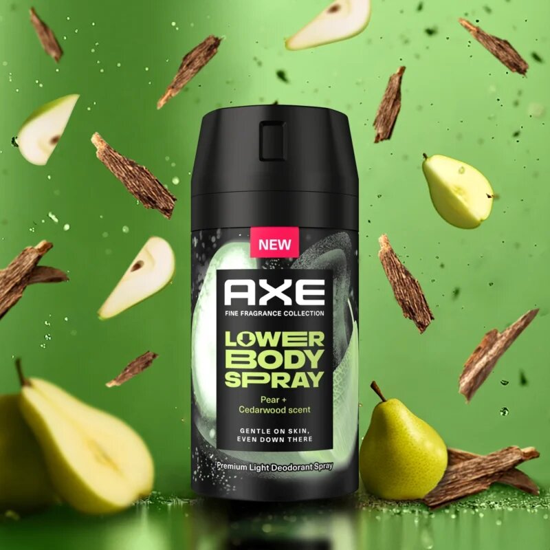 Axe Pear & Cedarwood pršilo za telo za intimne predele 100 ml