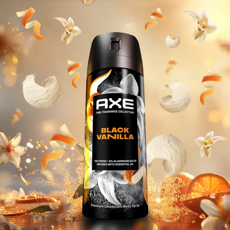 Axe Premium Black Vanilla dezodorant pršilo za moške 150 ml