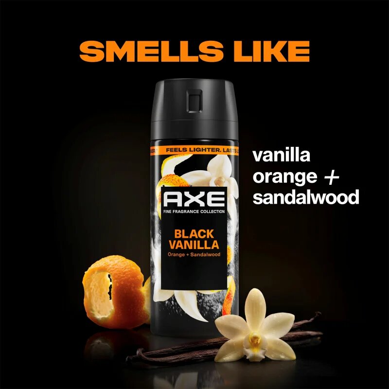Axe Premium Black Vanilla dezodorant pršilo za moške 150 ml