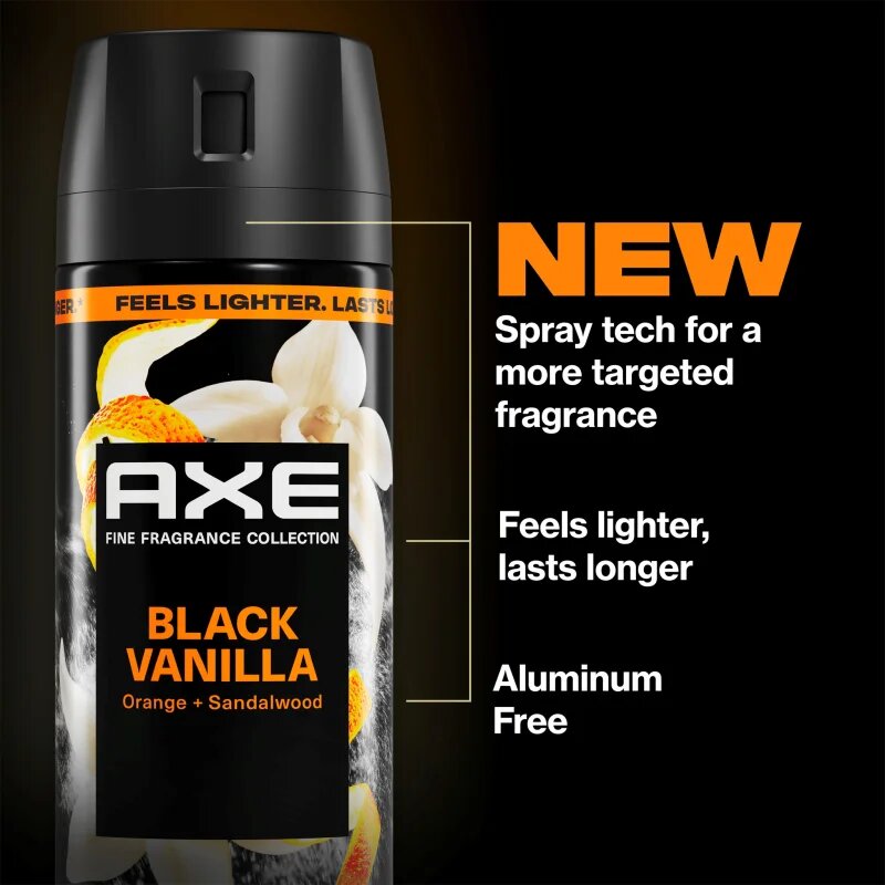 Axe Premium Black Vanilla dezodorant pršilo za moške 150 ml