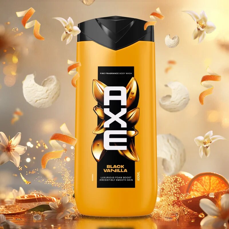 Axe Premium Black Vanilla gel za prhanje za moške 400 ml