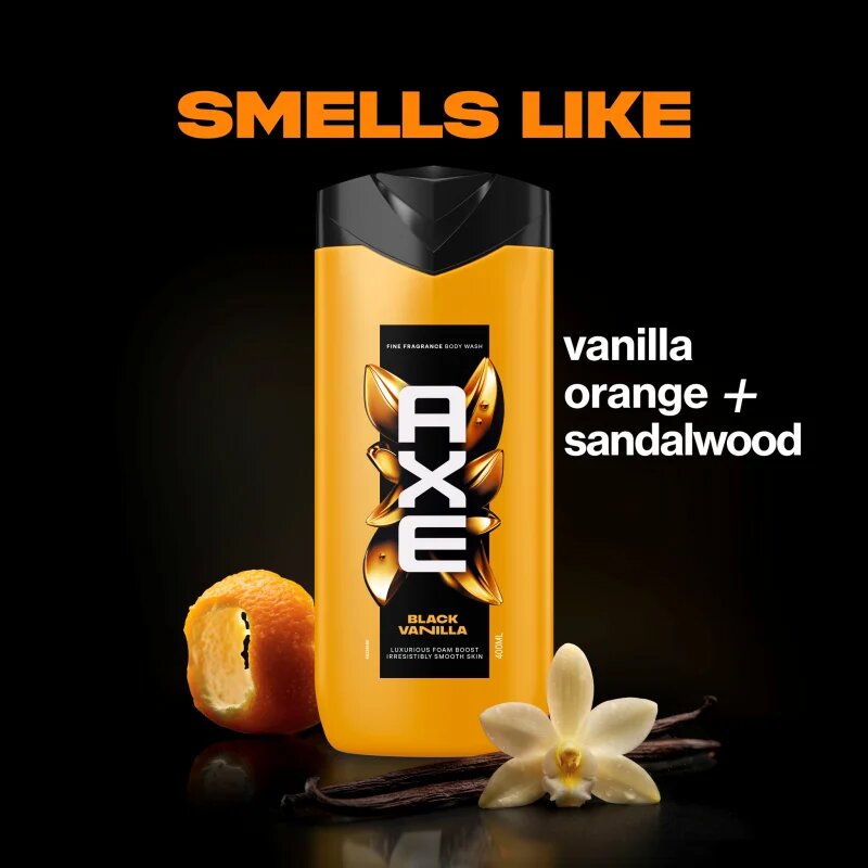 Axe Premium Black Vanilla gel za prhanje za moške 400 ml