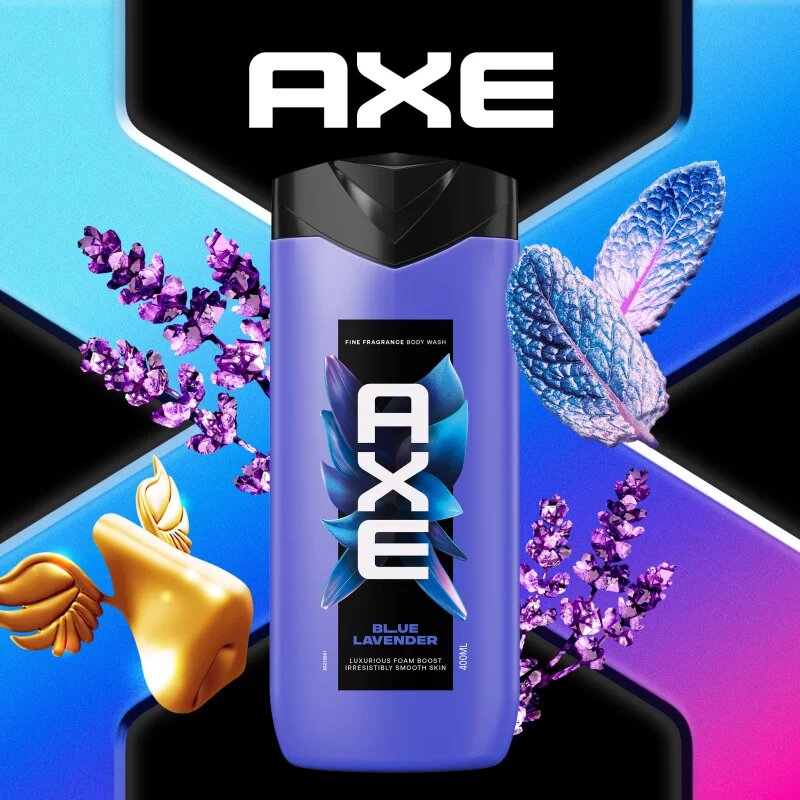Axe Premium Blue Lavender gel za prhanje za moške 400 ml