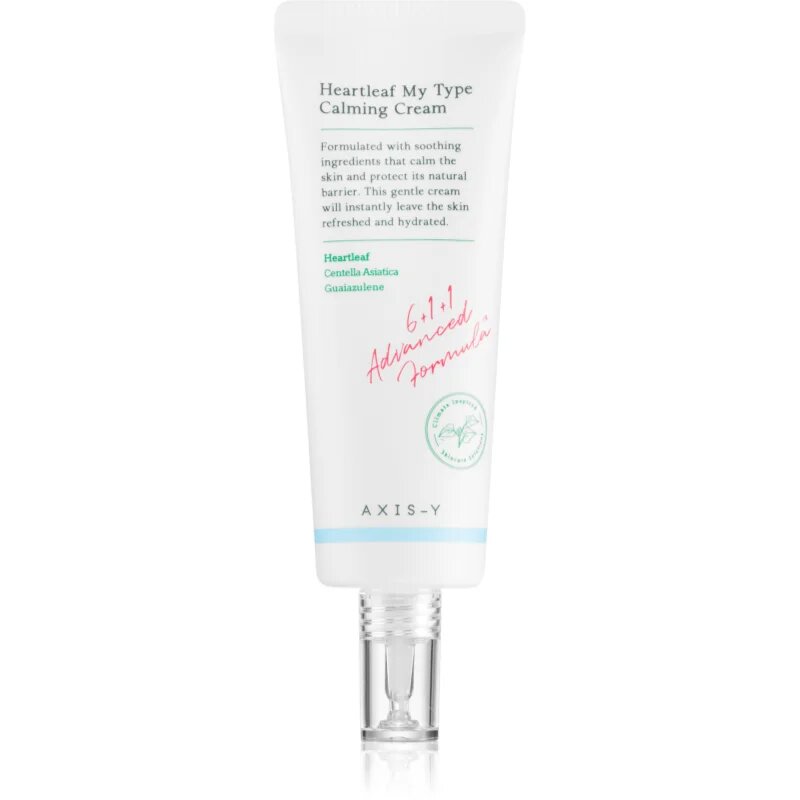 AXIS-Y 6+1+1 Advanced Formula Heartleaf My Type Calming Cream lahka gelasta krema za pomiritev in okrepitev občutljive kože 60 ml