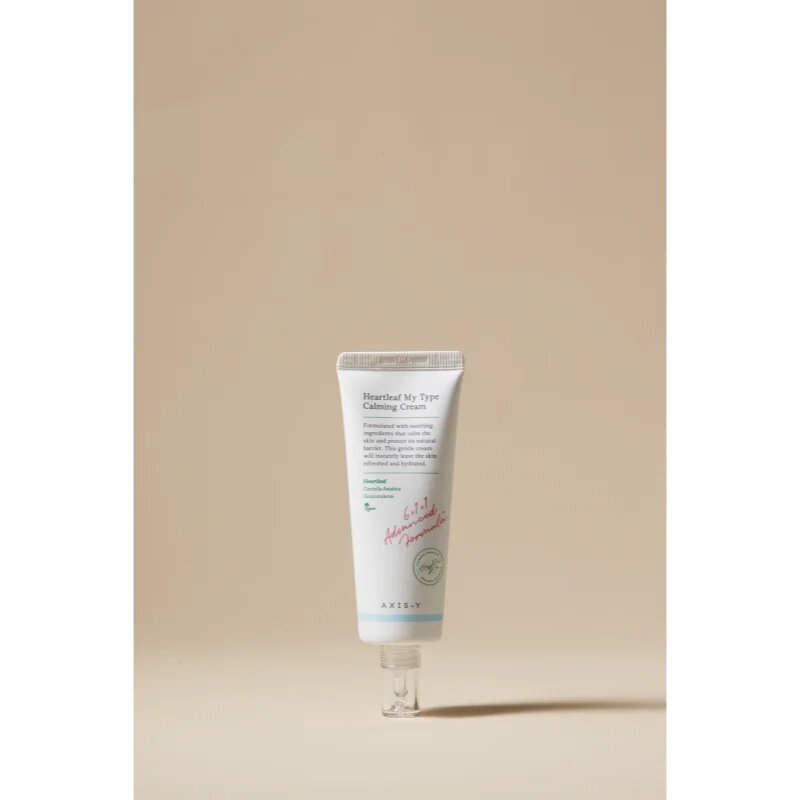 AXIS-Y 6+1+1 Advanced Formula Heartleaf My Type Calming Cream lahka gelasta krema za pomiritev in okrepitev občutljive kože 60 ml