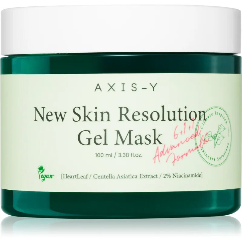 AXIS-Y 6+1+1 Advanced Formula New Skin Resolution Gel Mask pomirjajoča gelasta maska s hladilnim učinkom 100 ml