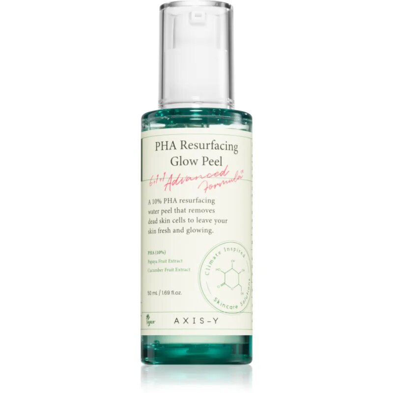 AXIS-Y 6+1+1 Advanced Formula PHA Resurfacing Glow Peel čistilni piling za obraz za osvetlitev kože 50 ml