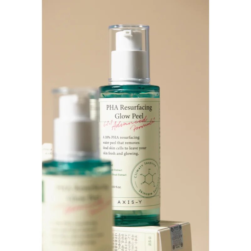 AXIS-Y 6+1+1 Advanced Formula PHA Resurfacing Glow Peel čistilni piling za obraz za osvetlitev kože 50 ml