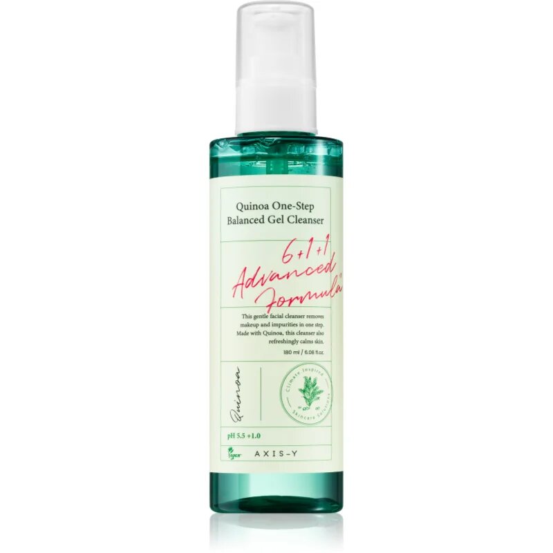 AXIS-Y 6+1+1 Advanced Formula Quinoa One-Step Balanced Gel Cleanser čistilni gel za odstranjevanje ličil za občutljivo kožo 180 ml