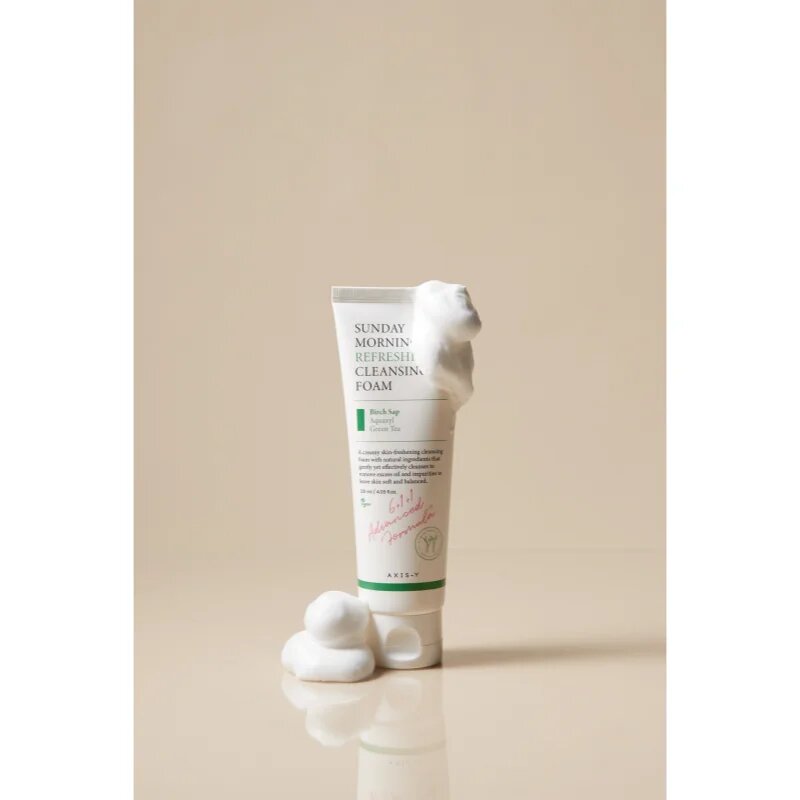 AXIS-Y 6+1+1 Advanced Formula Sunday Morning Refreshing Cleansing Foam globinsko čistilna kremasta pena za občutljivo kožo 120 ml