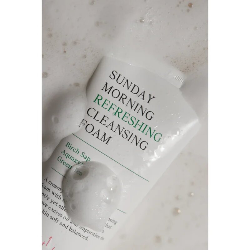 AXIS-Y 6+1+1 Advanced Formula Sunday Morning Refreshing Cleansing Foam globinsko čistilna kremasta pena za občutljivo kožo 120 ml