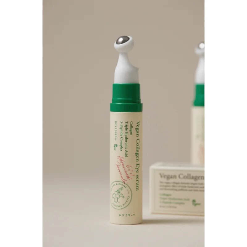 AXIS-Y 6+1+1 Advanced Formula Vegan Collagen Eye Serum serum za predel okoli oči proti oteklinam in gubam s kolagenom 10 ml