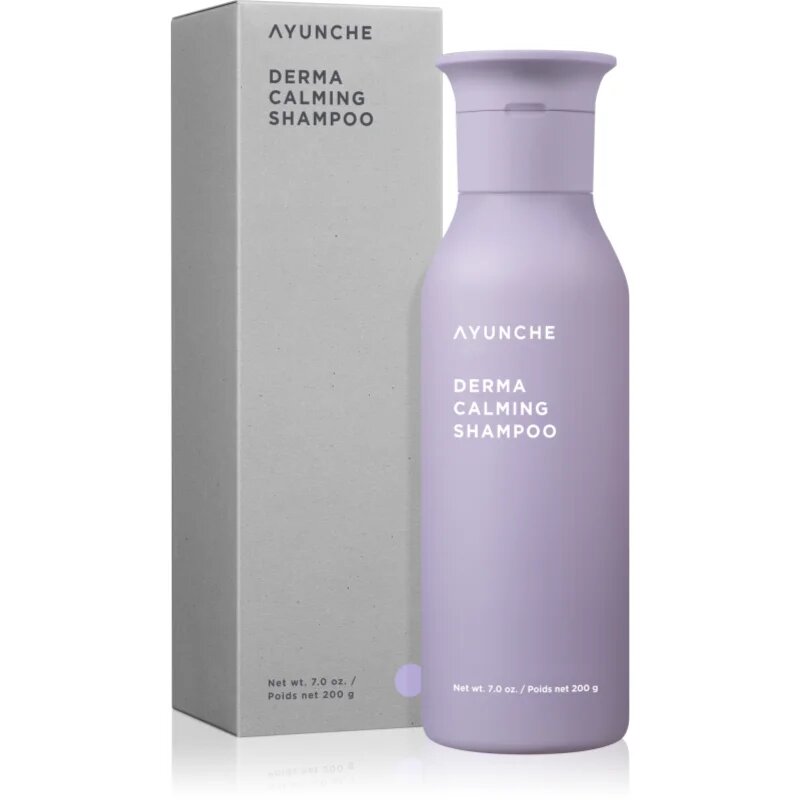 AYUNCHE Derma Calming Shampoo pomirjevalni šampon za suhe lase in občutljivo lasišče 200 ml