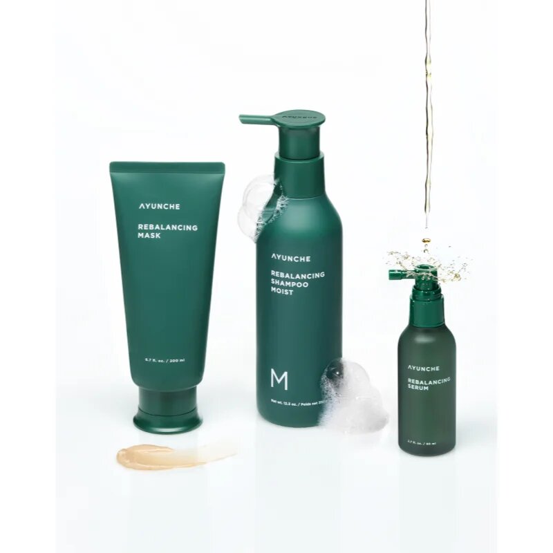 AYUNCHE Rebalancing Serum krepilni serum za oslabljene lase ki so nagnjeni k izpadanju 80 ml