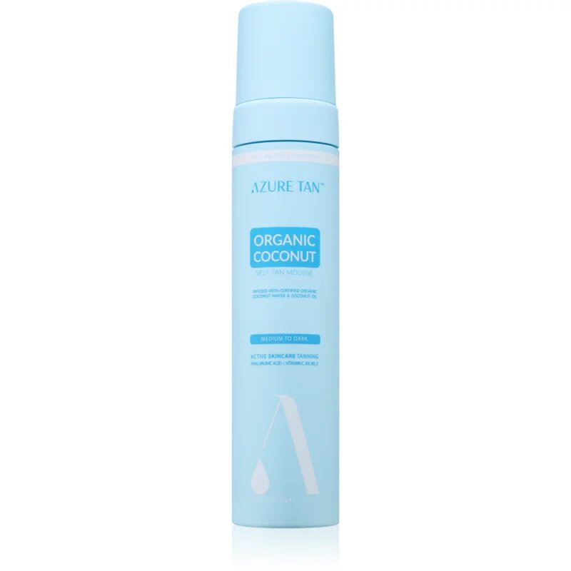 Azure Tan Organic Cocunat samoporjavitvena pena odtenek Medium To Dark 200 ml