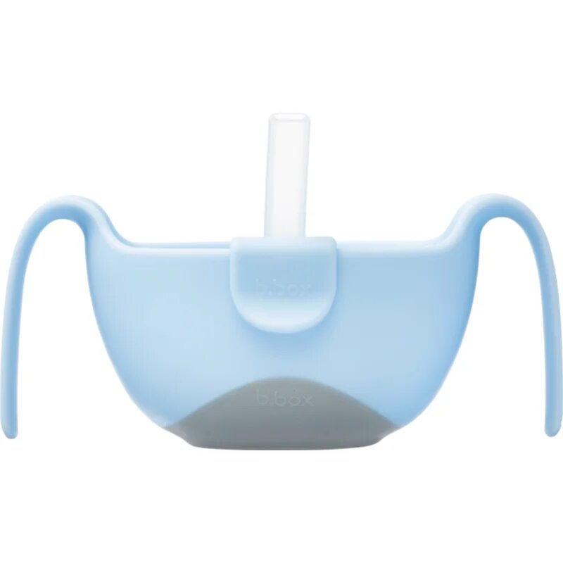 B.Box 3 in 1 Bowl & Straw skledica s slamico Bubblegum 250 ml