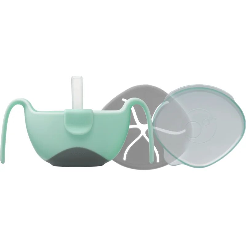 B.Box 3 in 1 Bowl & Straw skledica s slamico Pisctachio 250 ml