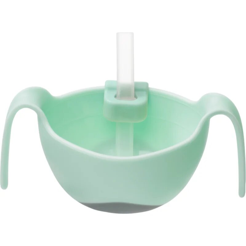 B.Box 3 in 1 Bowl & Straw skledica s slamico Pisctachio 250 ml