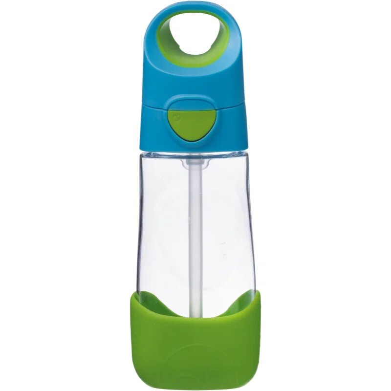 B.Box Bottle with Straw steklenička s slamico Blue Green 1 kos