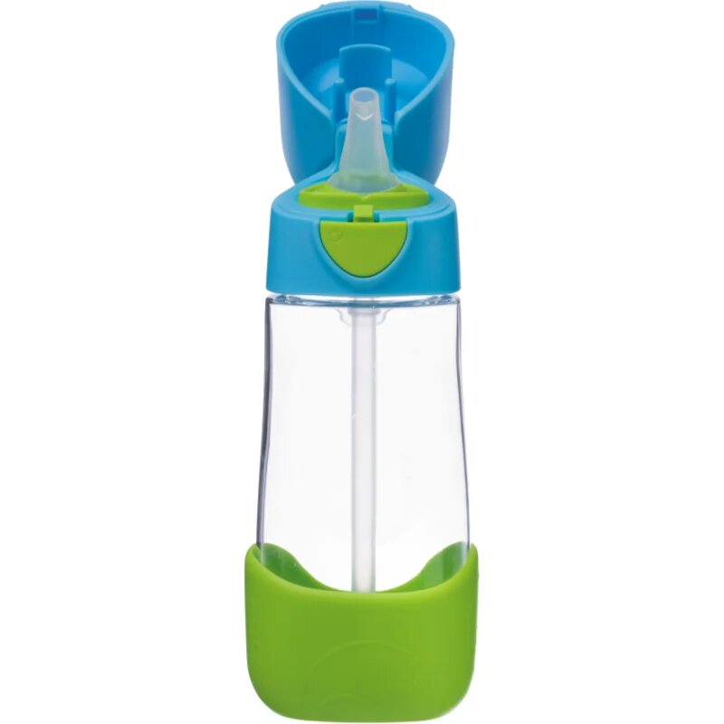 B.Box Bottle with Straw steklenička s slamico Blue Green 1 kos