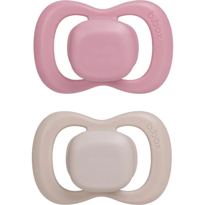 B.Box Natural Rubber 0-6m duda Berry/Blush 2 kos