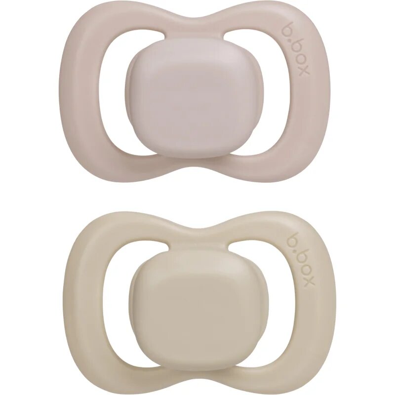 B.Box Silicone 6m+ duda Blush/Latte 2 kos