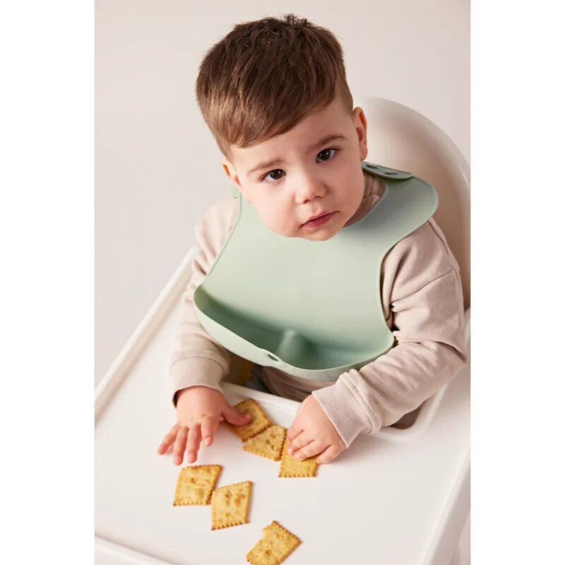 B.Box Silicone Bib slinček Sage 4m+ 1 kos