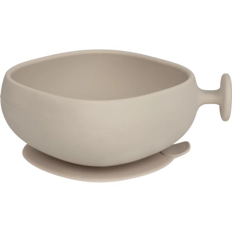 B.Box Silicone Bowl silikonska posoda s pokrovčkom Beige 300 ml