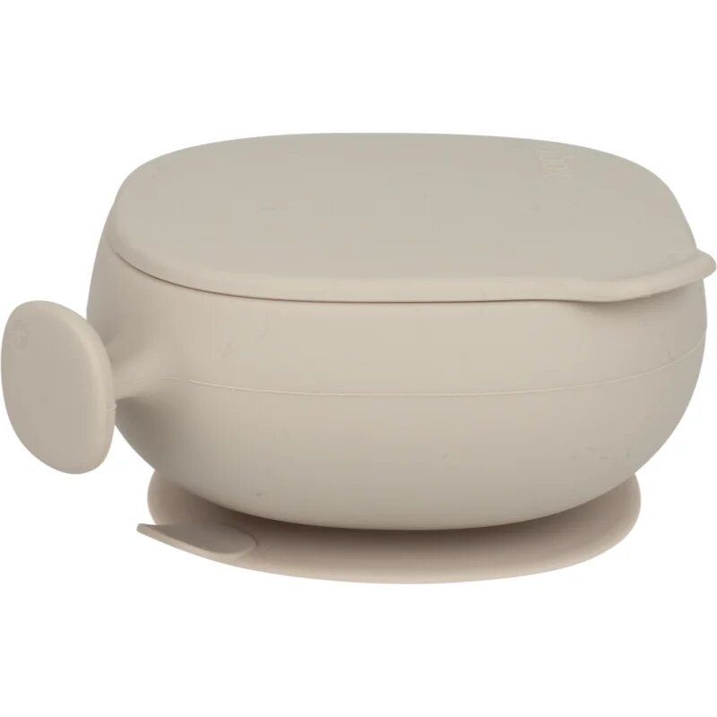 B.Box Silicone Bowl silikonska posoda s pokrovčkom Beige 300 ml