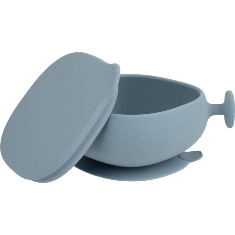 B.Box Silicone Bowl silikonska posoda s pokrovčkom Blue 300 ml