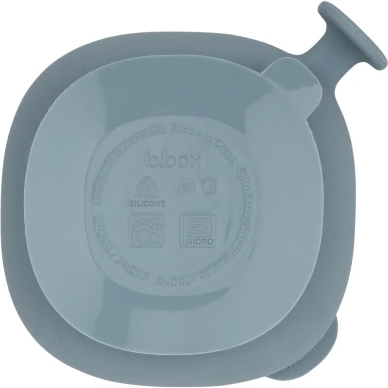 B.Box Silicone Bowl silikonska posoda s pokrovčkom Blue 300 ml