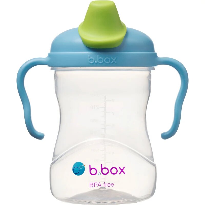 B.Box Spout Cup skodelica z ročaji Blueberry 4m+ 1 kos