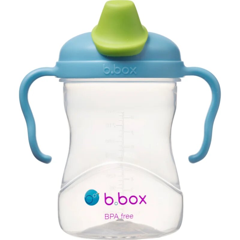 B.Box Spout Cup skodelica z ročaji Blueberry 4m+ 1 kos