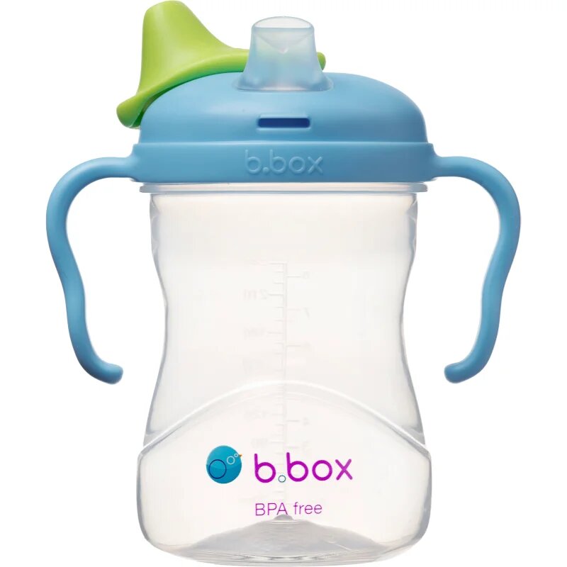 B.Box Spout Cup skodelica z ročaji Blueberry 4m+ 1 kos