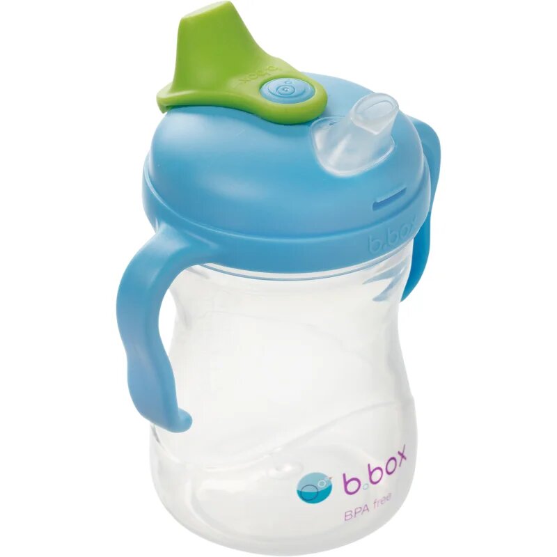 B.Box Spout Cup skodelica z ročaji Blueberry 4m+ 1 kos
